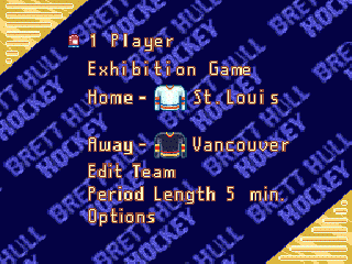 Brett Hull Hockey 95 screenshot 3 for Sega Genesis